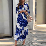 Robe Longue Décontractée Nelora avec Détails de Boutons