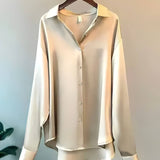 Chemise Basique en Satin Oslo