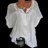 Blouse en Cachemire avec Détails en Dentelle Lantana