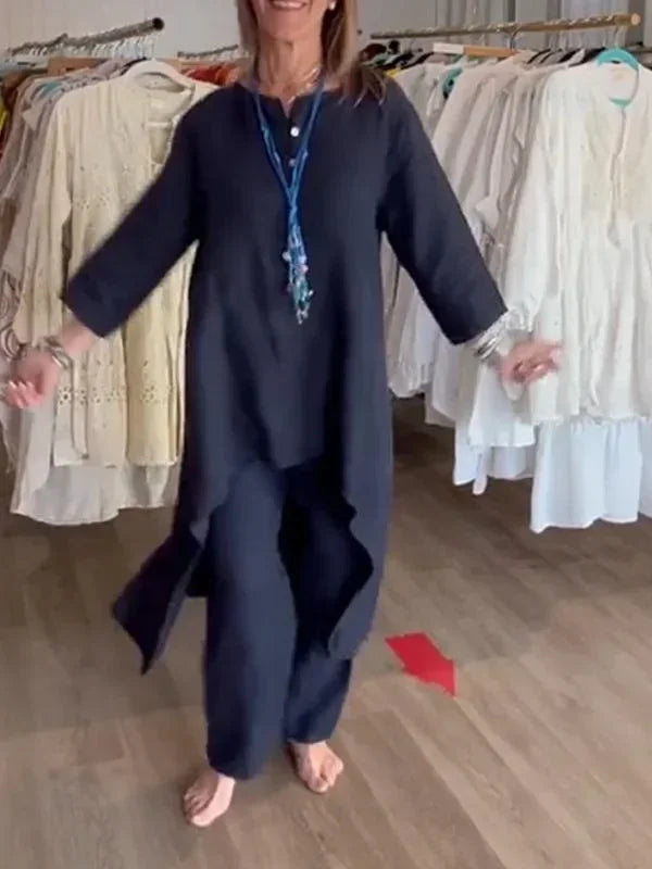 Ensemble Long en Lin pour Femme Elenia