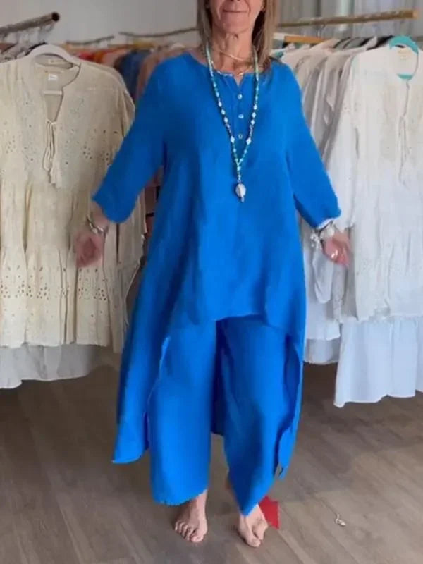 Ensemble Long en Lin pour Femme Elenia