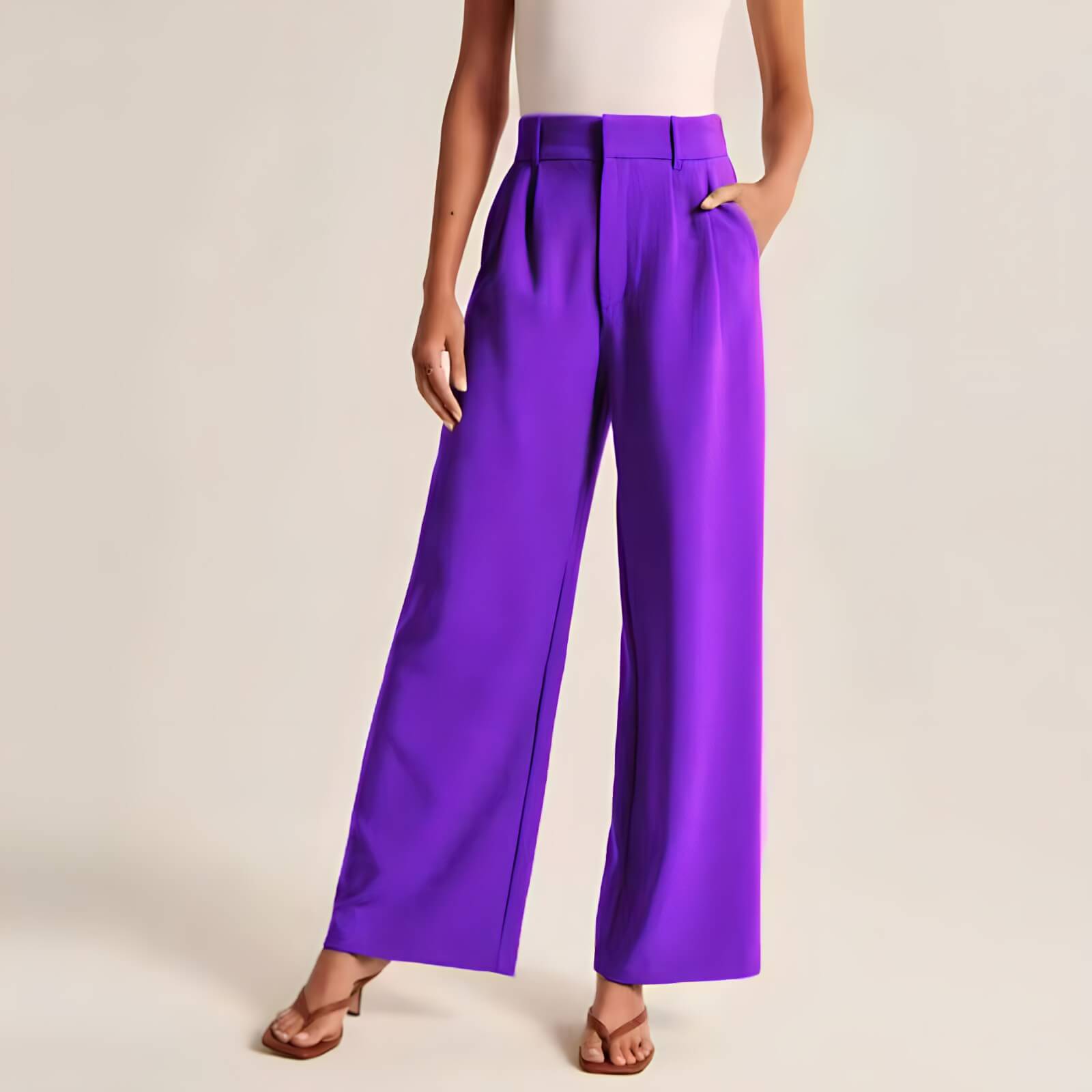 Pantalon Femme Wide Leg en Tailleur Lovelace