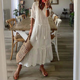 Robe Longue Irissa et Jupe à Volants