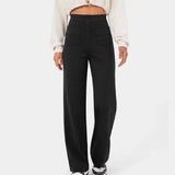 Pantalon de Taille Haute et Élastique Chic