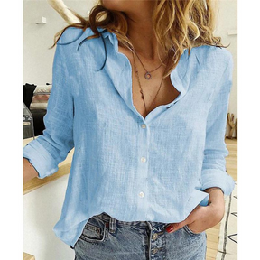 Chemise Basique en Cachemire Mouche