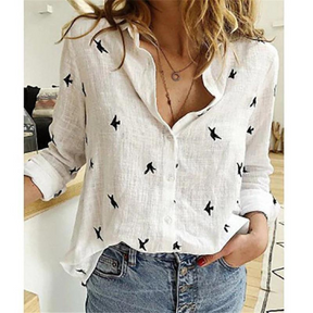 Chemise Basique en Cachemire Mouche