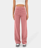 Pantalon de Taille Haute et Élastique Chic