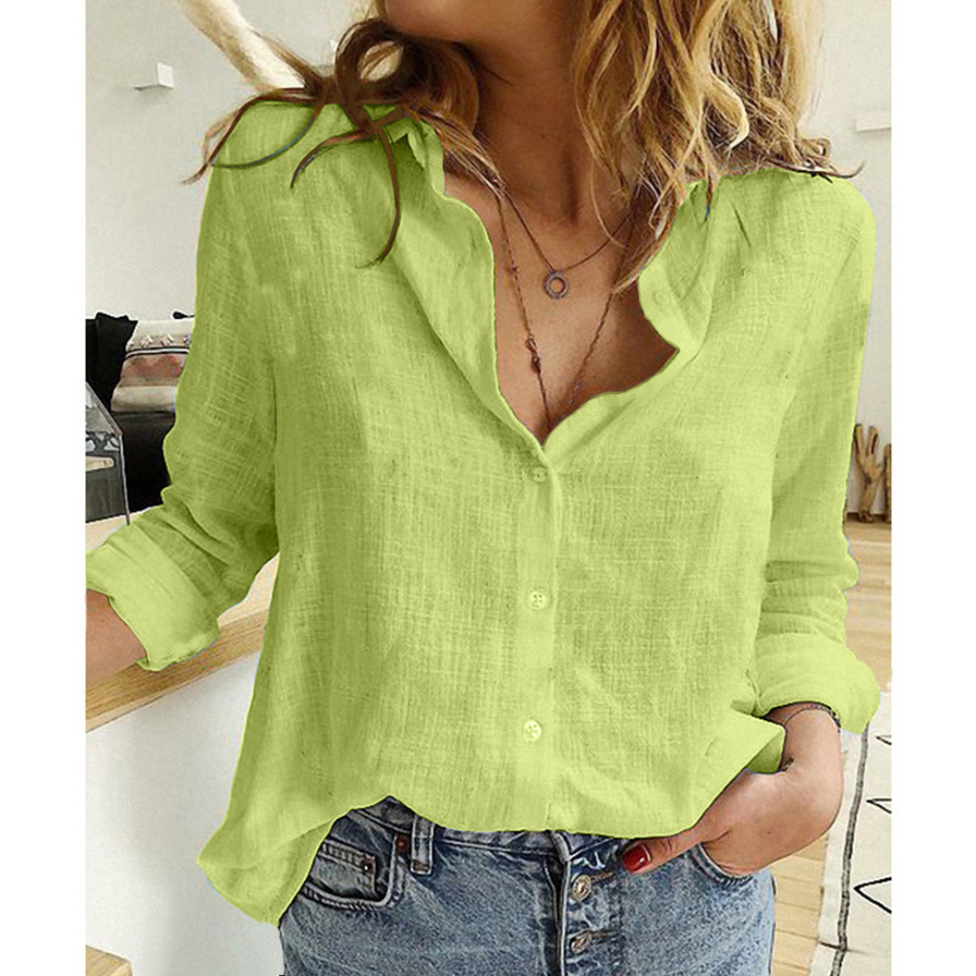 Chemise Basique en Cachemire Mouche