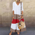 Robe Longue Kaela avec Détails de Boutons