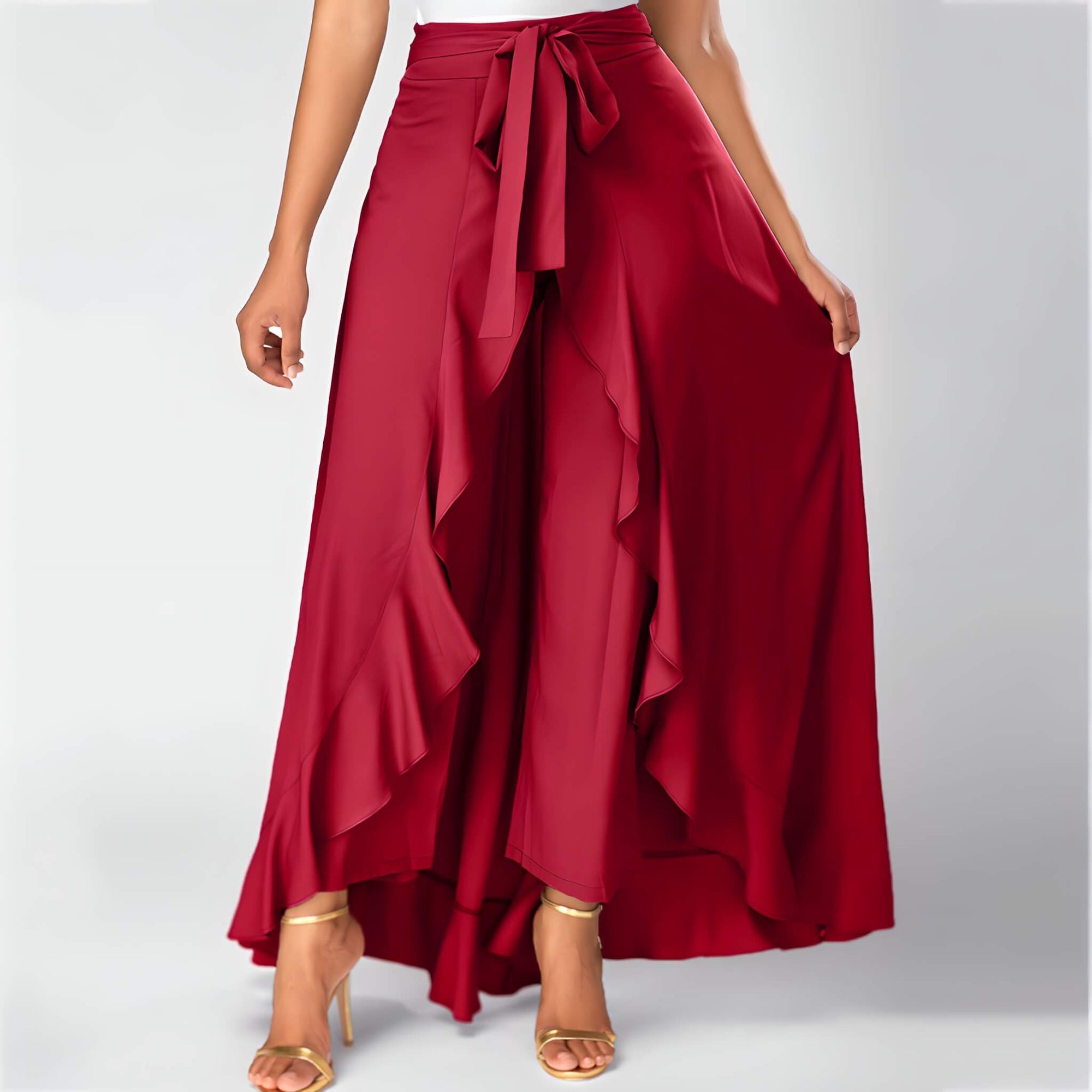 Pantalon Pantalonne à Volants Ruffles