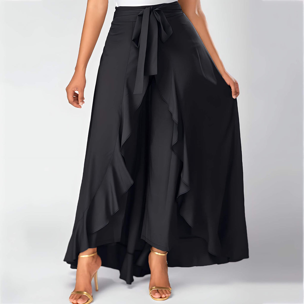 Pantalon Pantalonne à Volants Ruffles