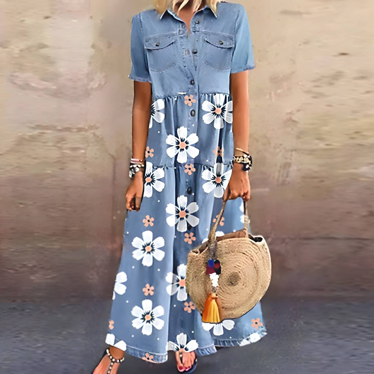 Robe Longue en Jean Yveline
