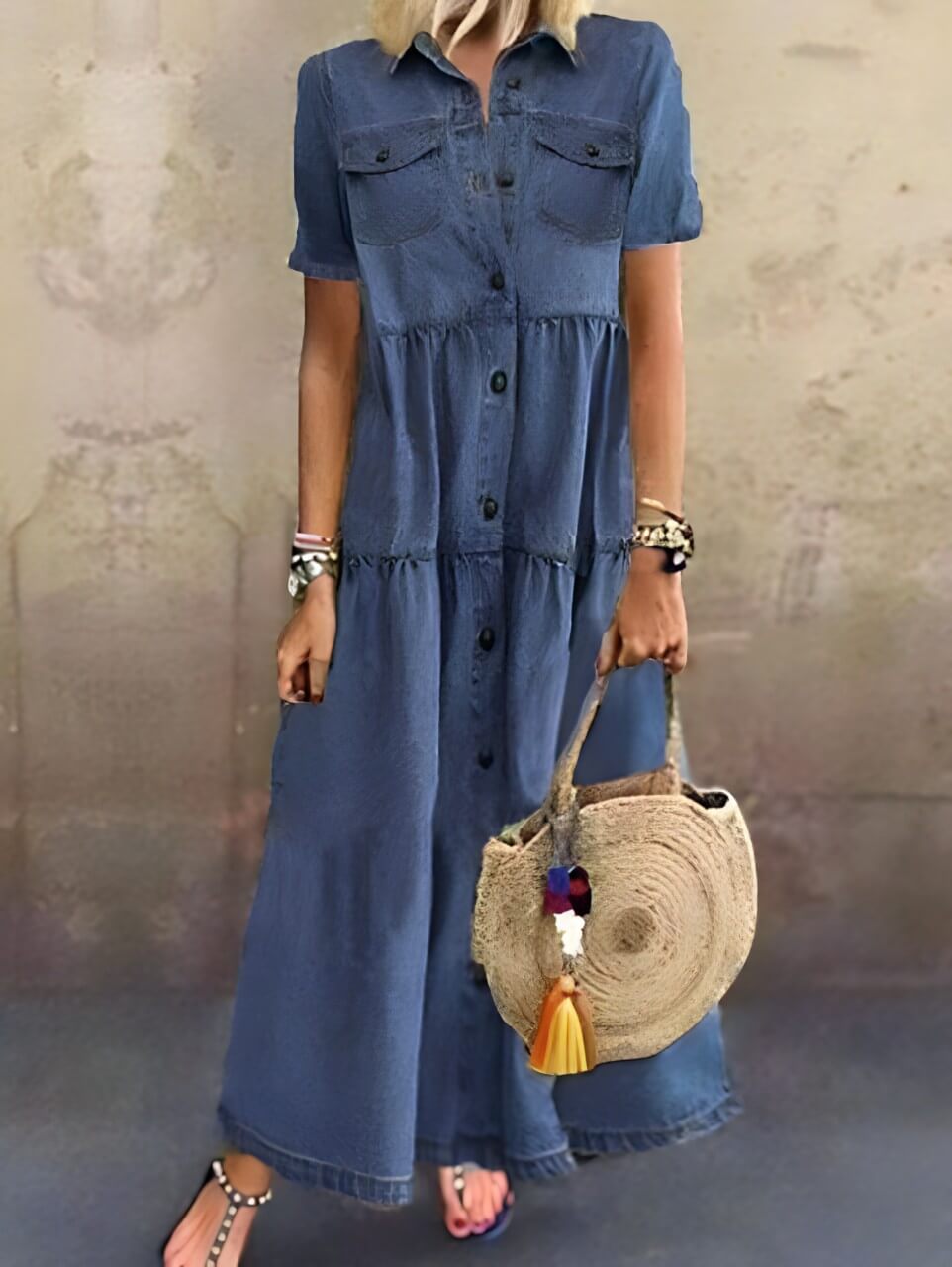 Robe Longue en Jean Yveline