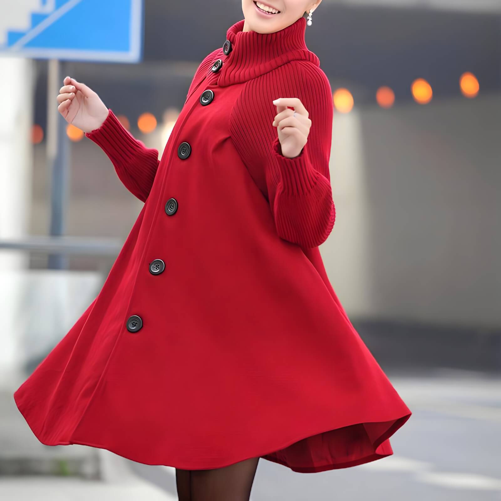 Manteau en Laine Foulée Dakota