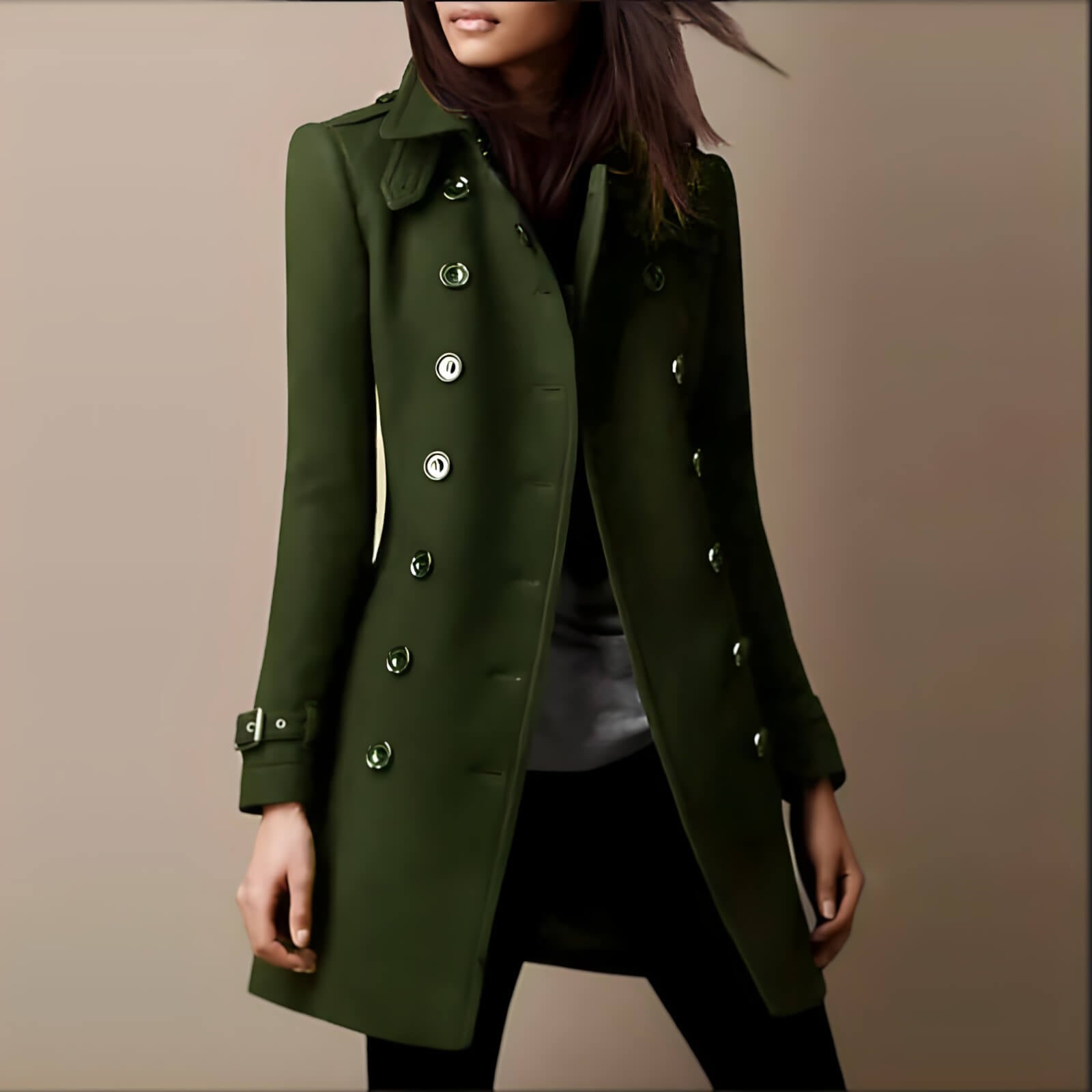 Manteau en Laine Foulée Amareto