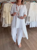 Ensemble Long en Lin pour Femme Elenia