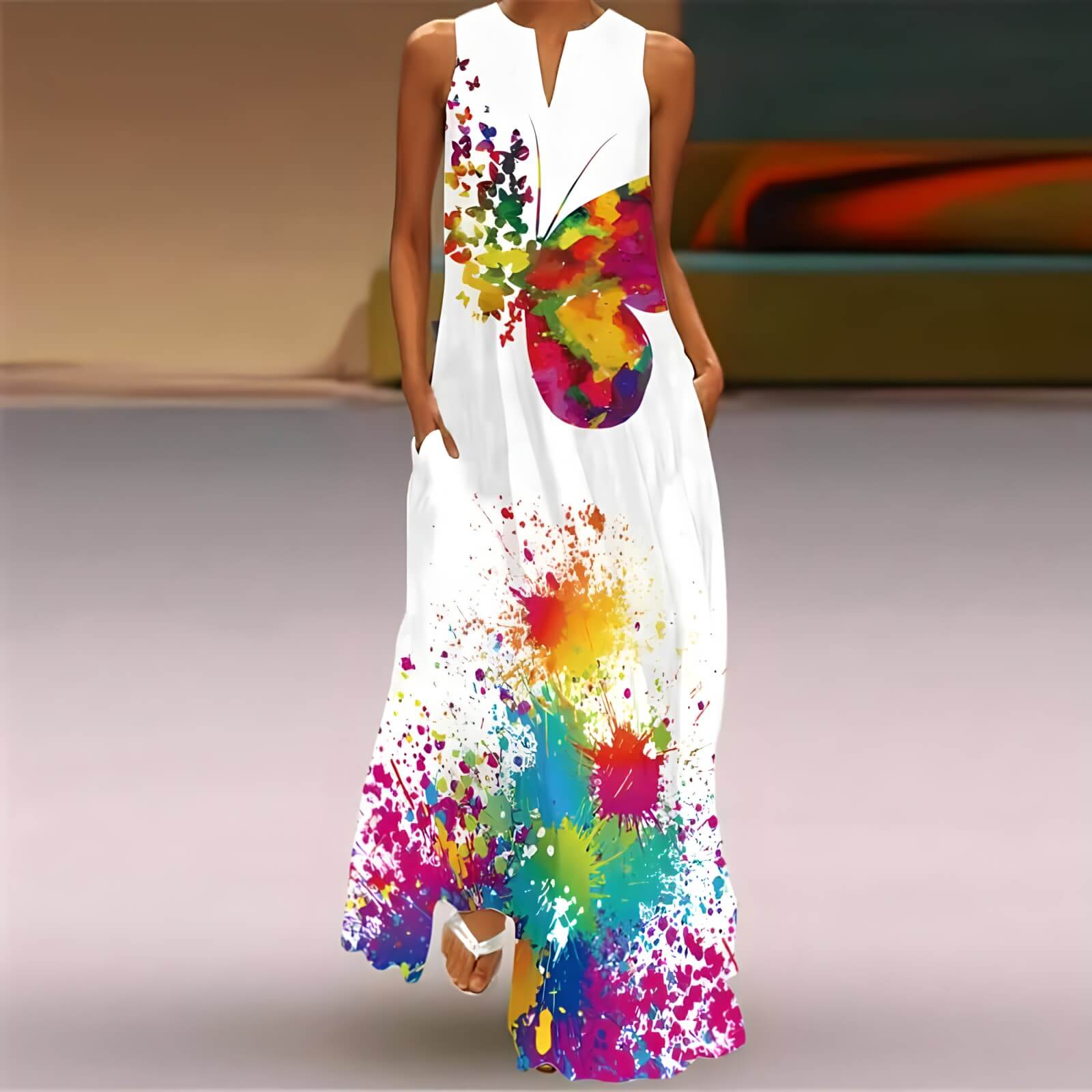 Robe Longue Décontractée Ralena