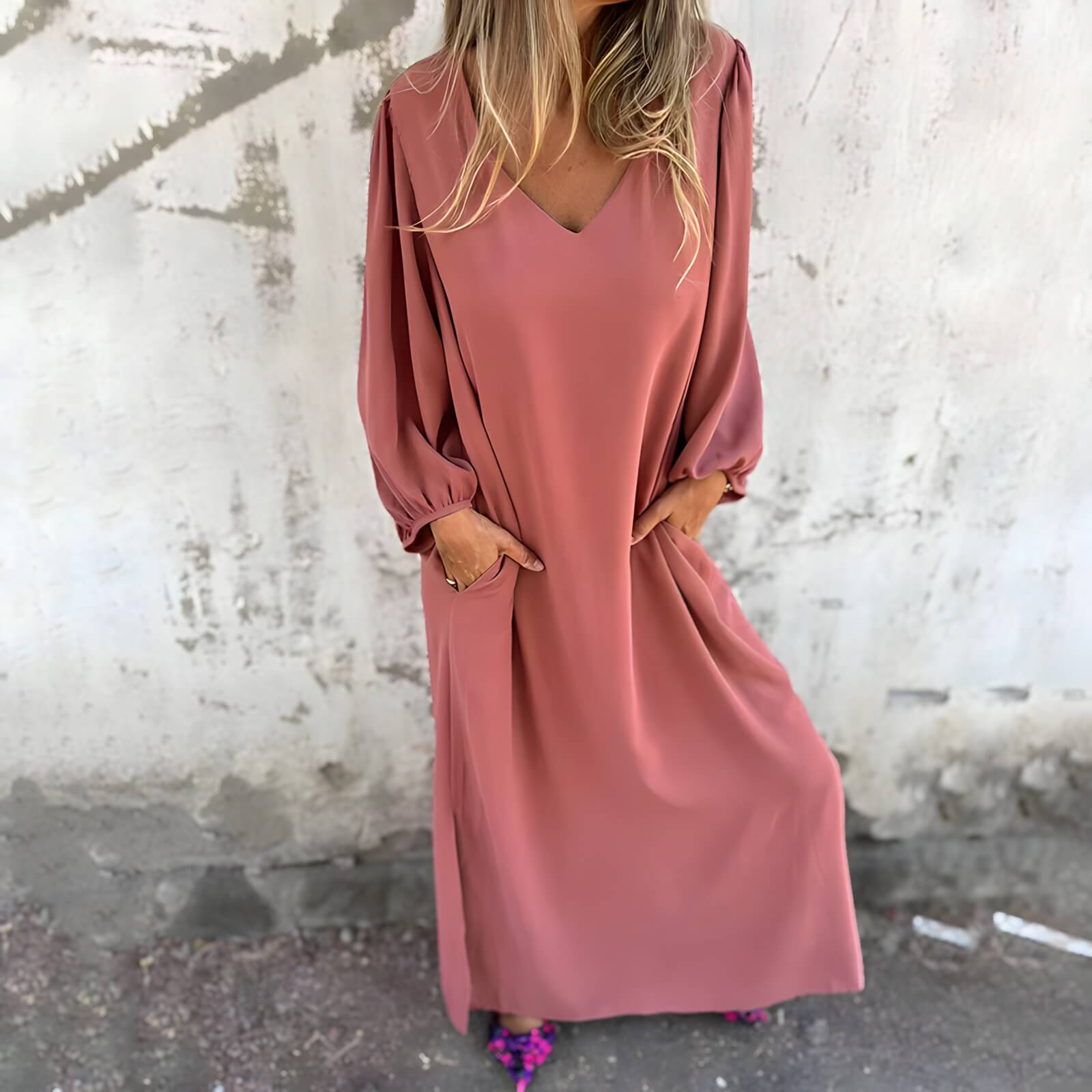 Robe Longue Élégante Rilene