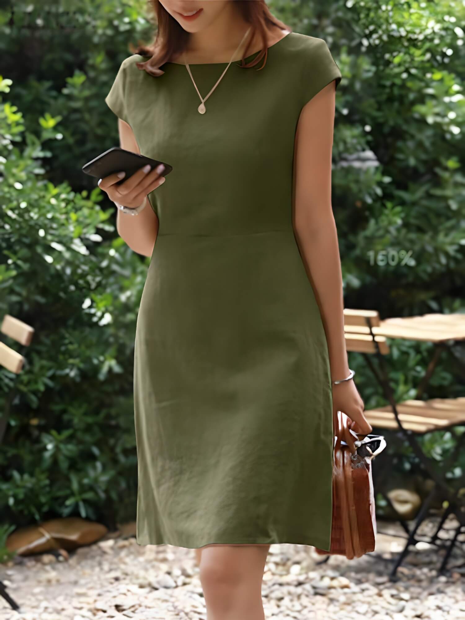 Robe Courte Décontractée Perline