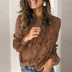 Blouse Décontractée en Dentelle Corindo