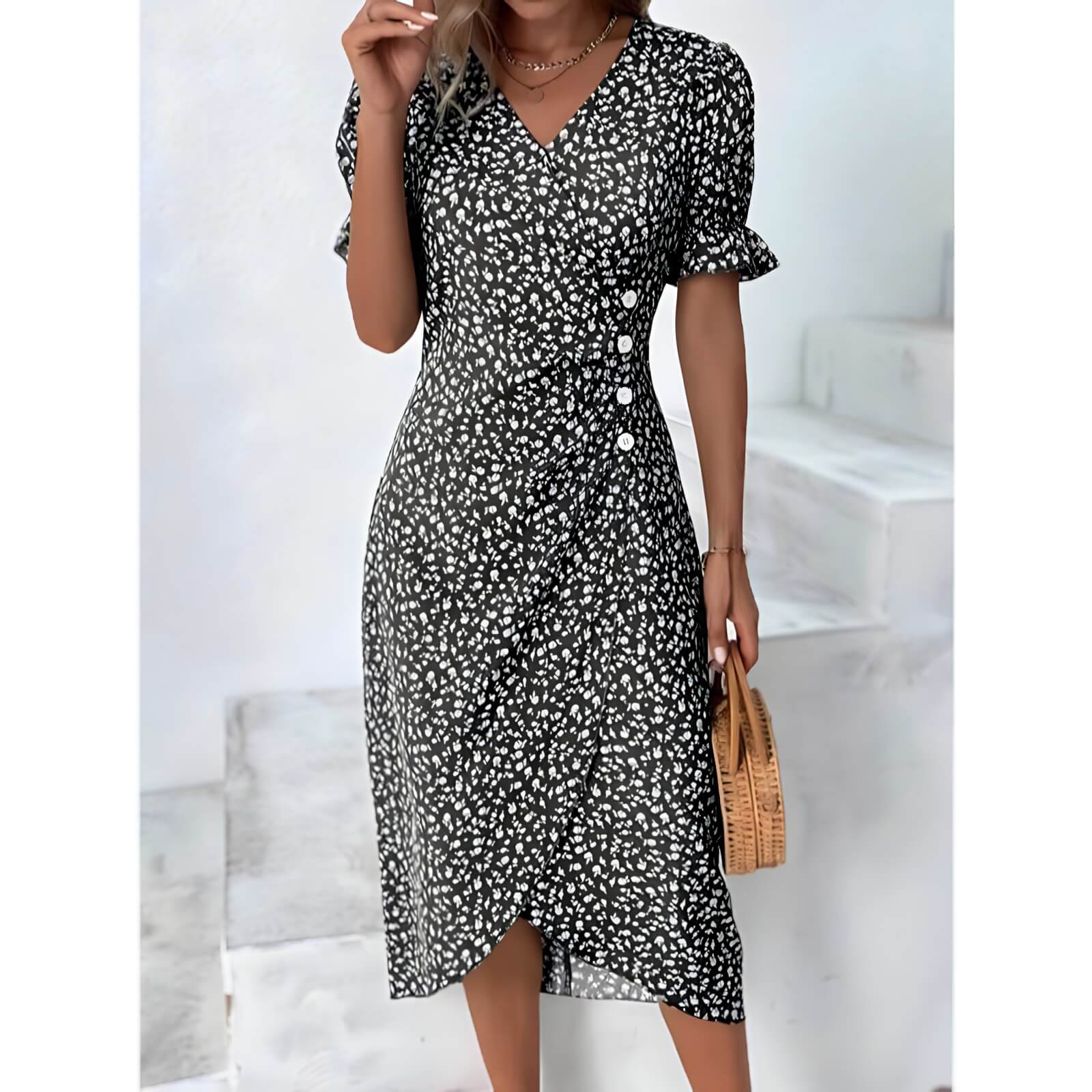 Robe Midi Portefeuille Ivaline