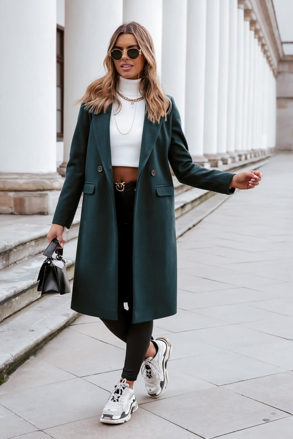 Manteau Long en Laine Foulée Léonie