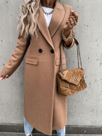 Manteau Long en Laine Foulée Léonie