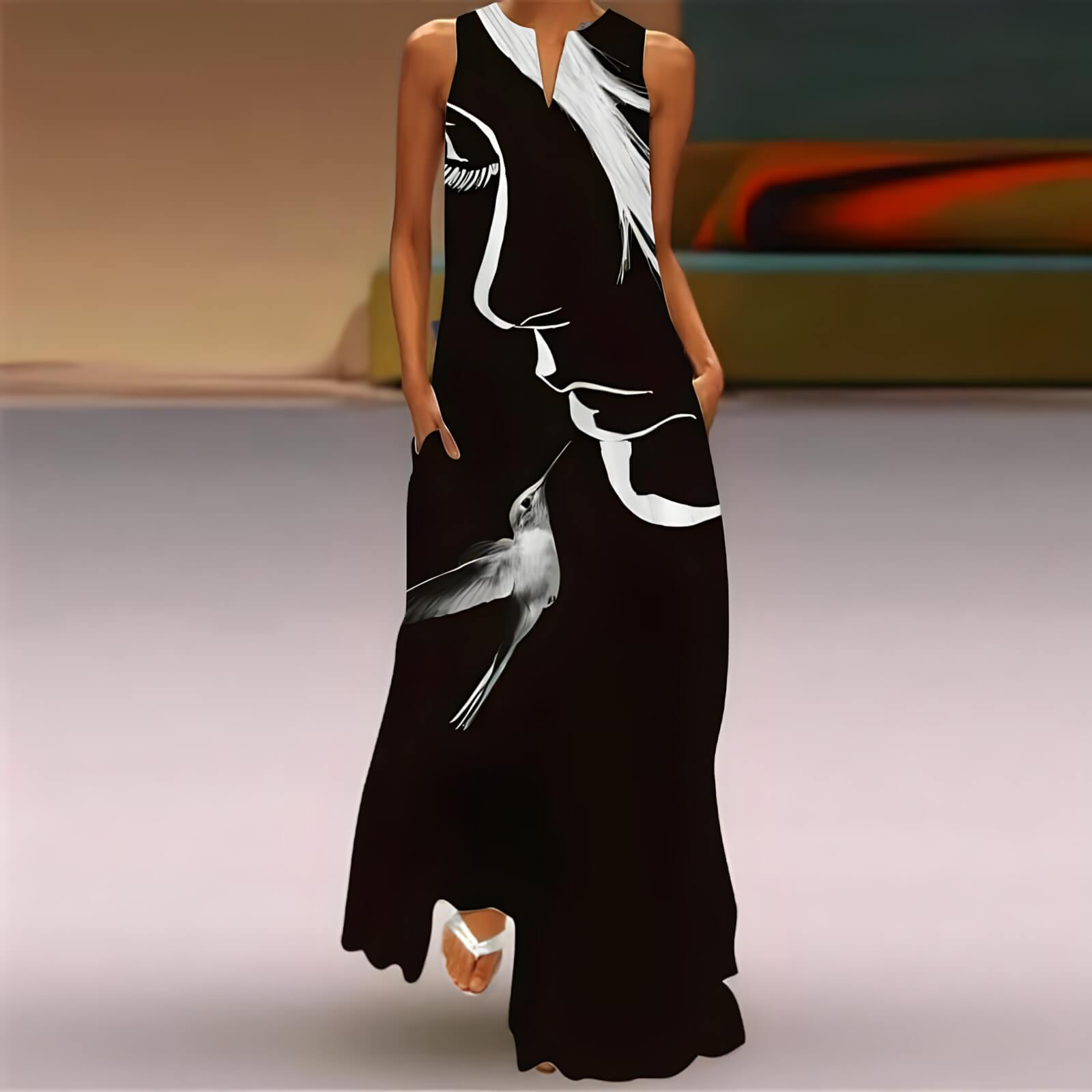 Robe Longue Décontractée Qelis