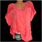 Blouse en Cachemire avec Détails en Dentelle Lantana
