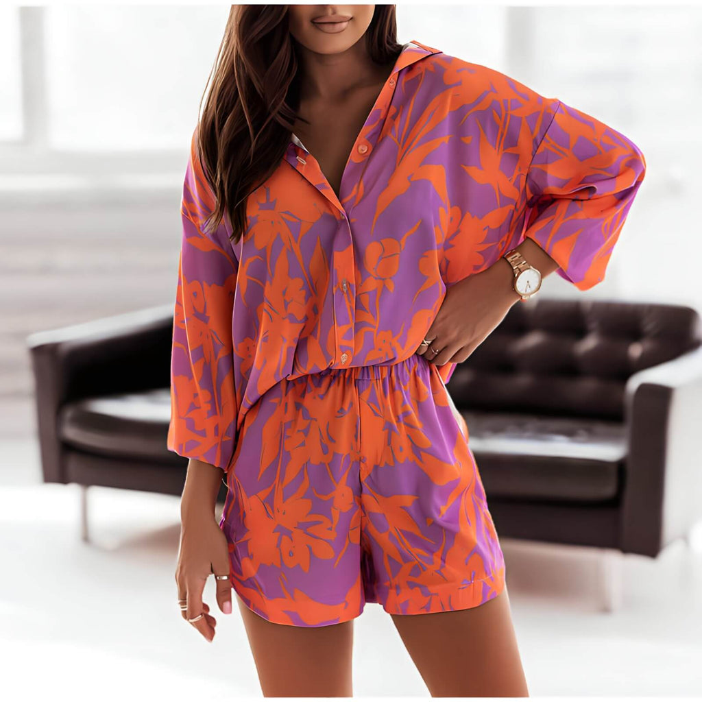 Ensemble Chemise et Short Pour Femme Wylene