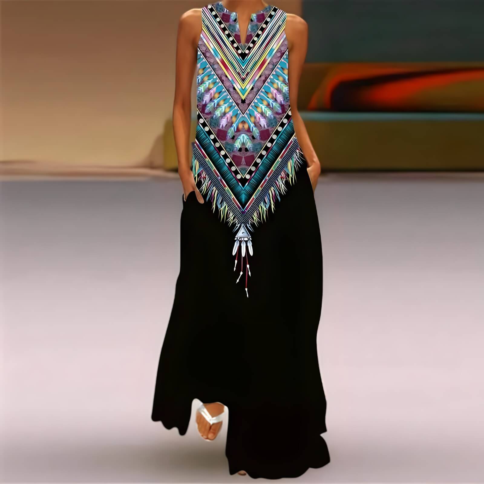Robe Longue Décontractée Ralena