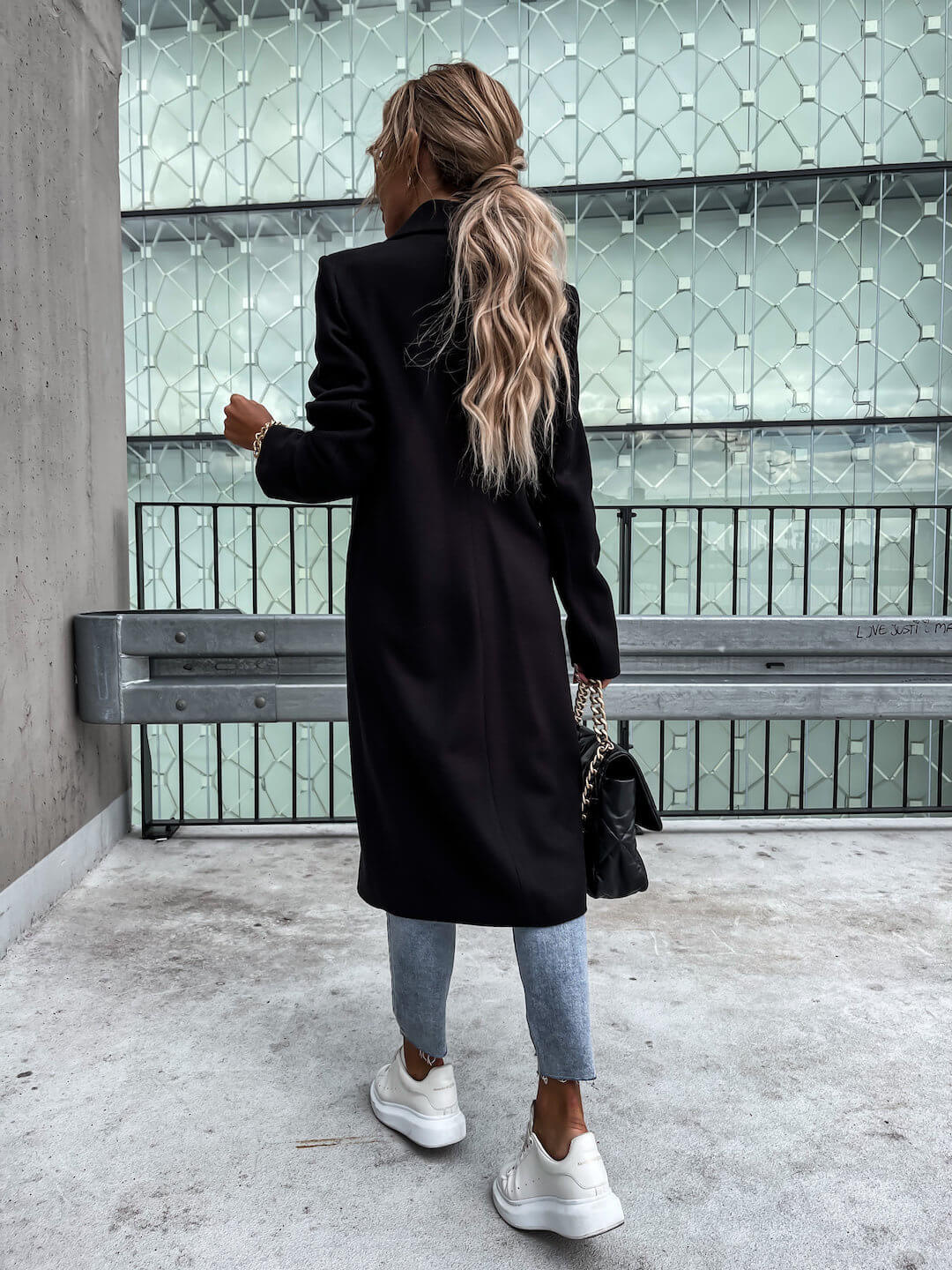 Manteau Long en Laine Foulée Léonie