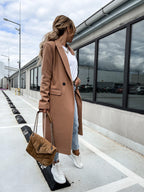 Manteau Long en Laine Foulée Léonie