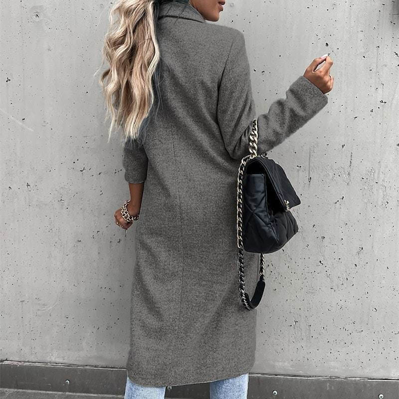 Manteau Long en Laine Foulée Léonie