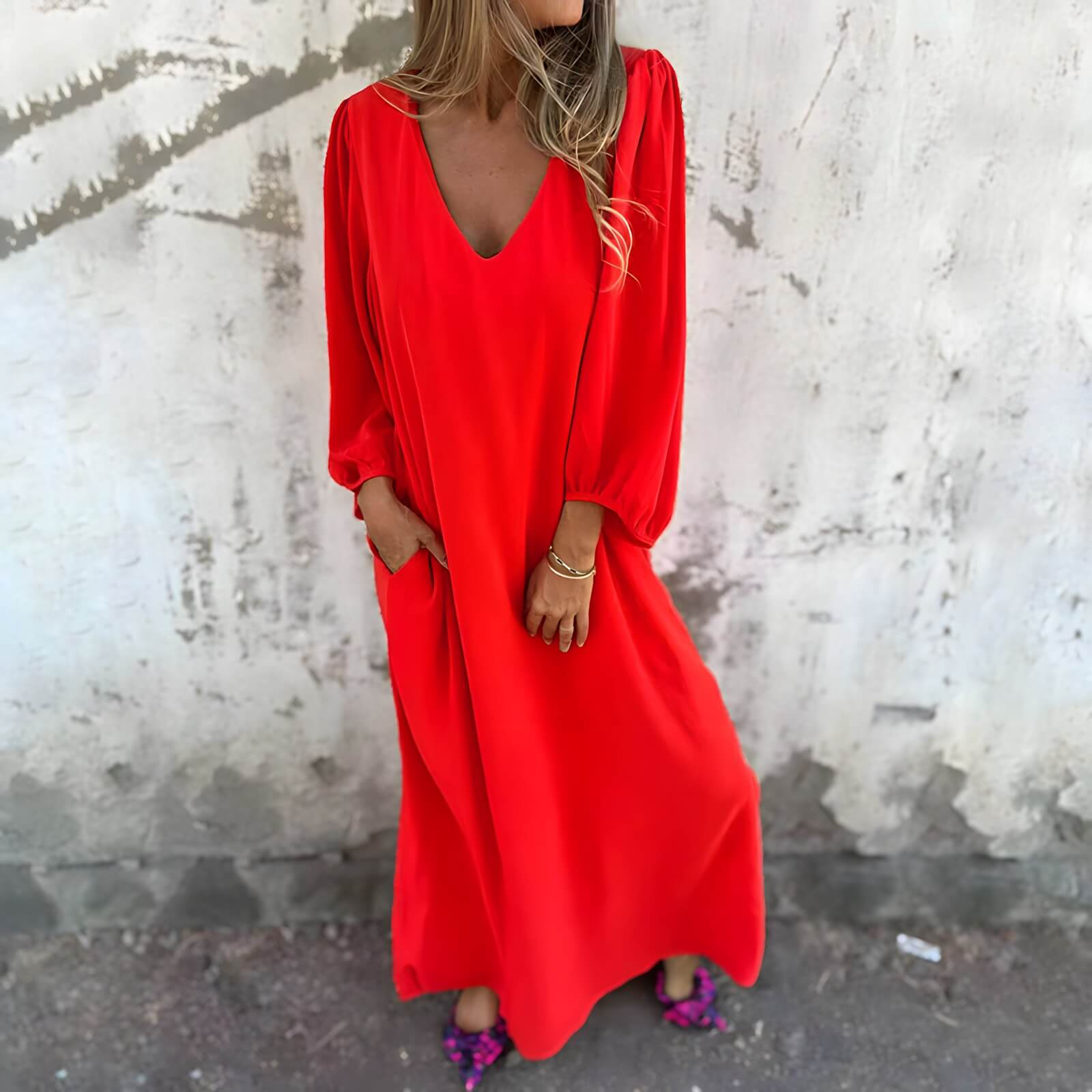 Robe Longue Élégante Rilene