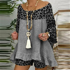 Ensemble Blouse et Short en Lin Pour Femme Urena