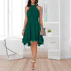Robe en Chiffon Raela Avec Volants