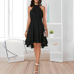 Robe en Chiffon Raela Avec Volants