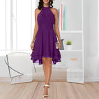 Robe en Chiffon Raela Avec Volants