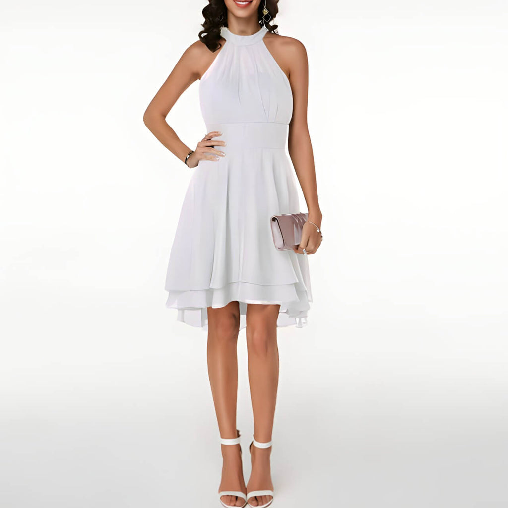 Robe en Chiffon Raela Avec Volants