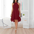 Robe en Chiffon Raela Avec Volants