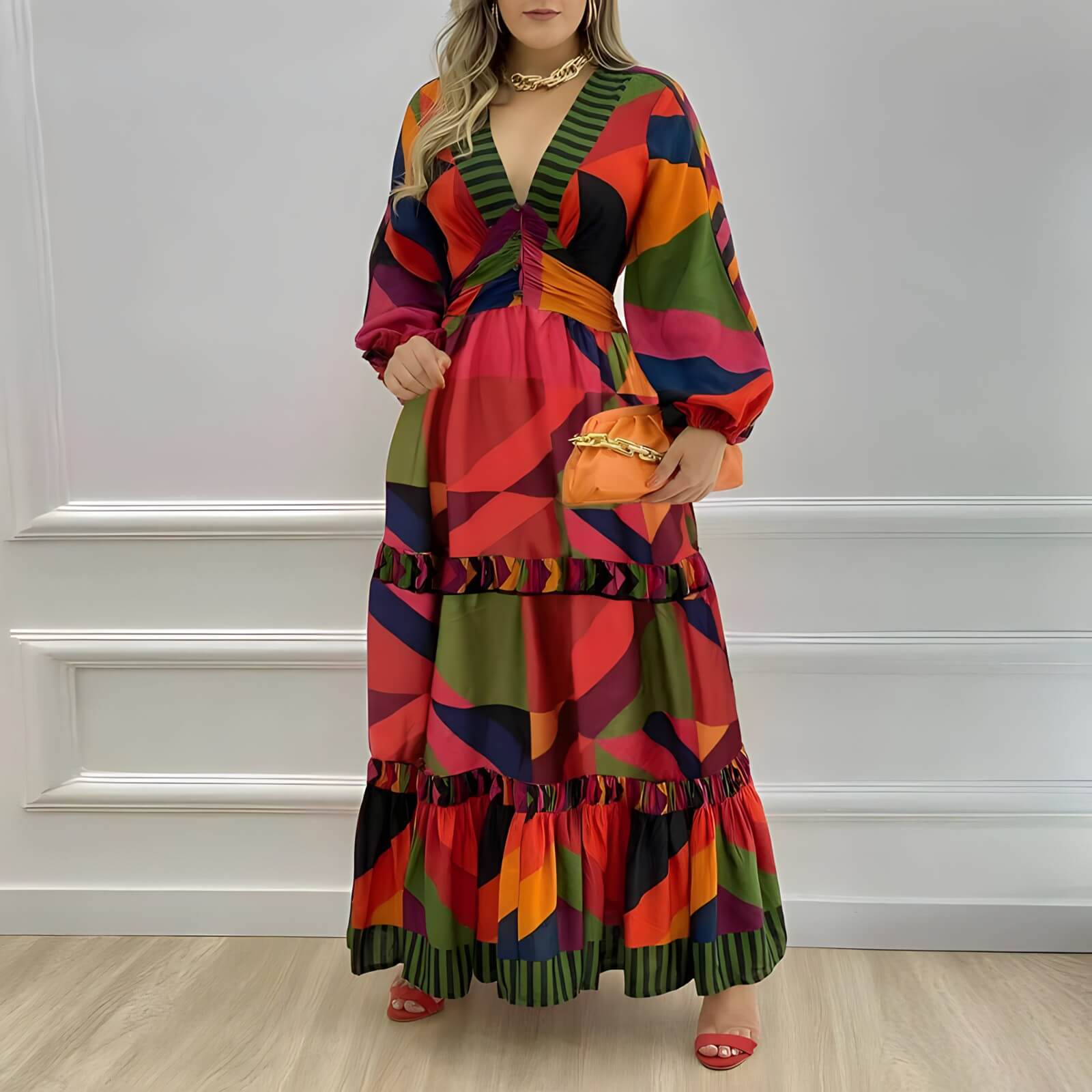 Robe Longue Imprimée Galiana