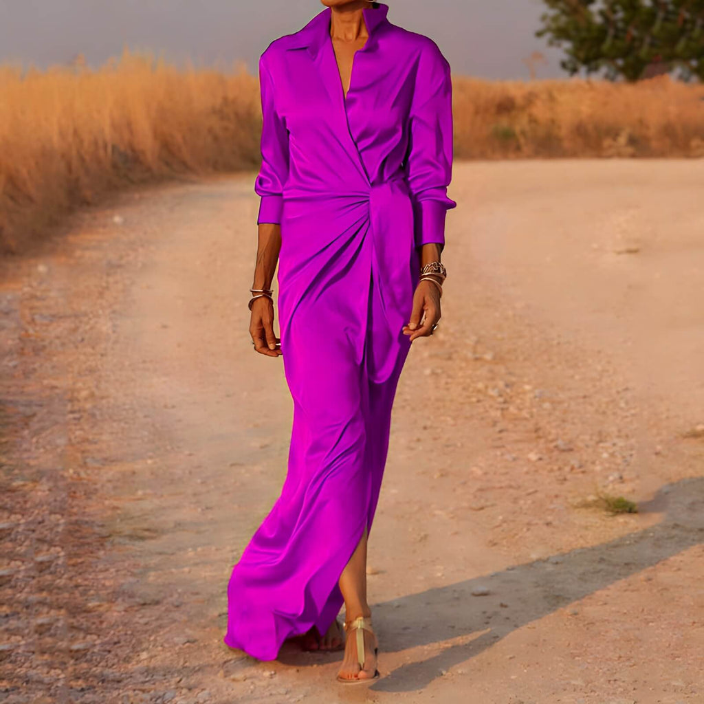 Robe Longue Portefeuille Dione