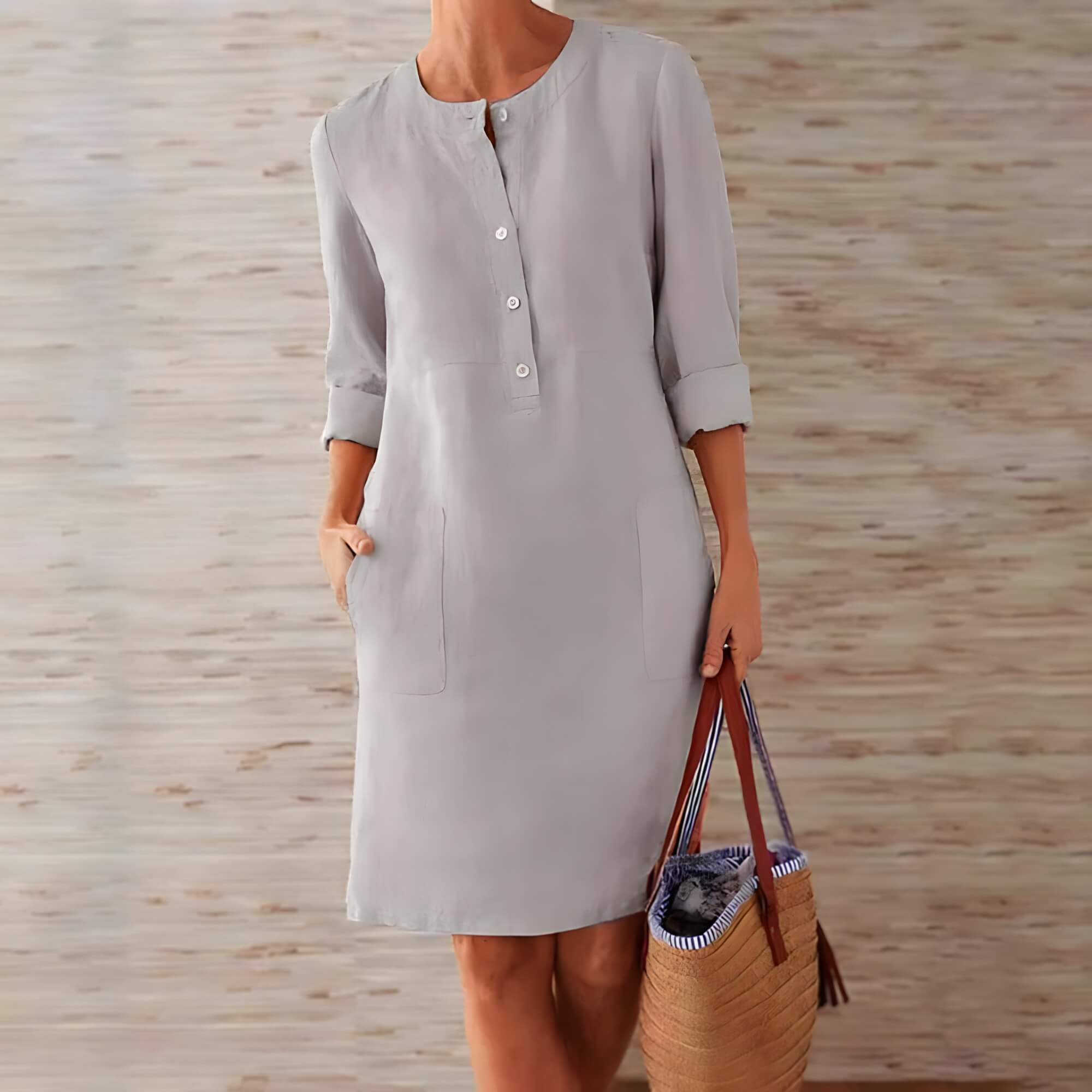 Robe Courte en Lin Cenelia