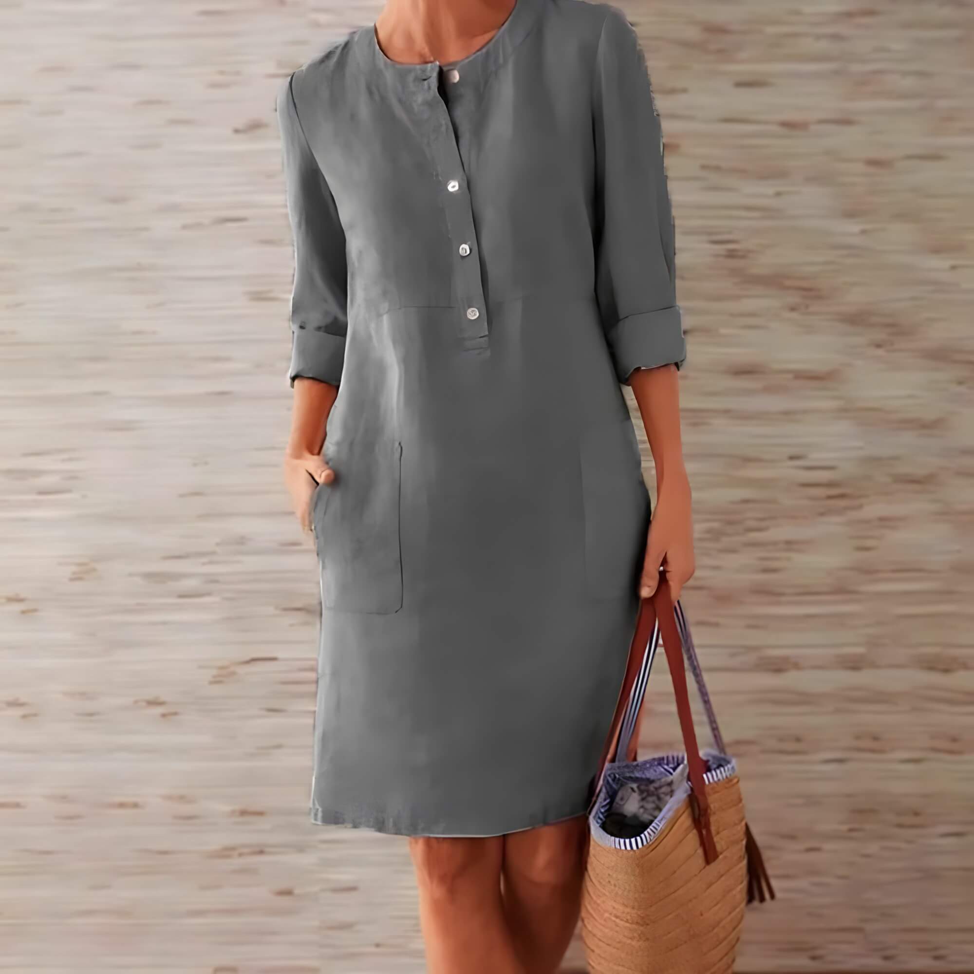 Robe Courte en Lin Cenelia